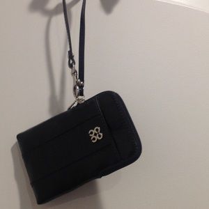 COPY - Black Patent Coach Wristlet